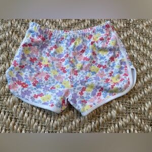 The Beaufort Bonnet Company Pima cotton shorts pink yellow blue floral 3T